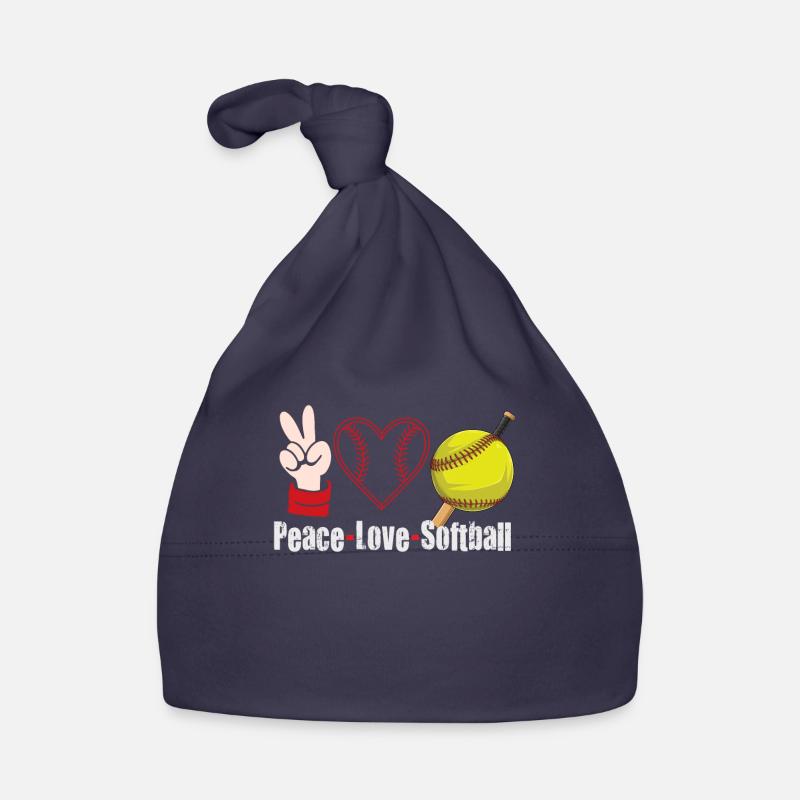 Mädchen Frieden Liebe Softball Baby Bio-Mütze
