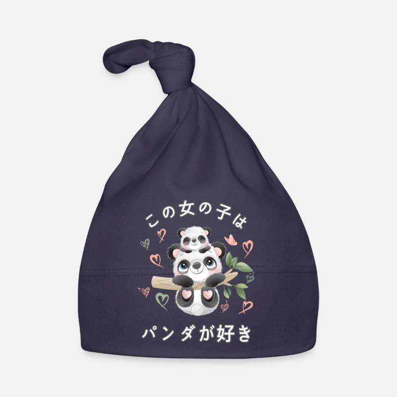 Panda Liebe Mama Panda Bär Baby Bio-Mütze