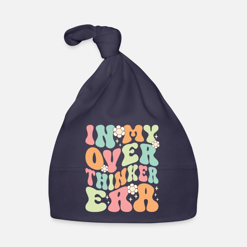 Dans mon ère Overthinker Overthink Groovy Bonnet bio Bébé