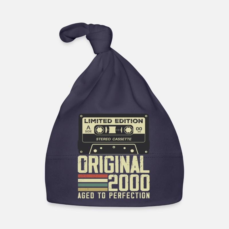 24. Jubiläumsgeschenk im Retro-Stil 2000 Baby Bio-Mütze
