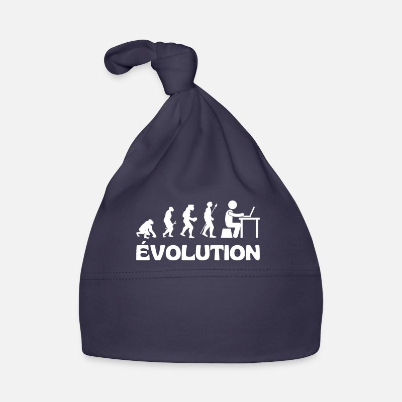Evolution Geek Évolution Darwin Gaming Jeux Gamer Bonnet bio Bébé