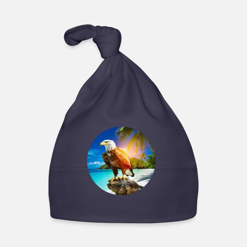 Eagle at Eagle Beach Aruba Summer Vacation Organic Baby Cap