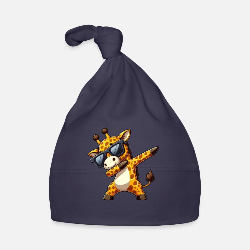 Cool zebra dab : élégant avec des lunettes de soleil Bonnet bio Bébé