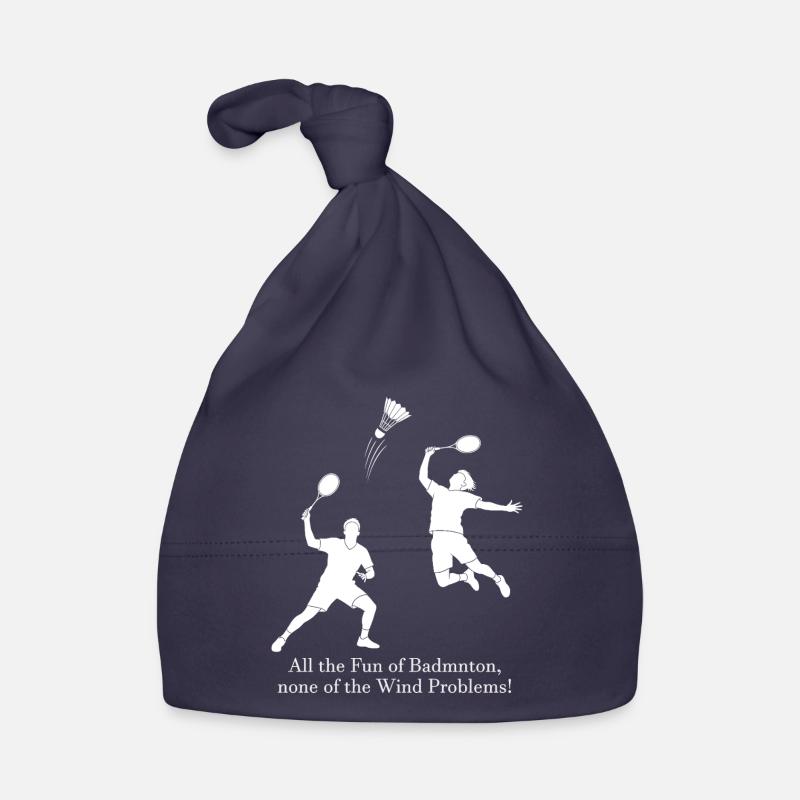 Badminton sans vent - Bonnet bio Bébé - marine
