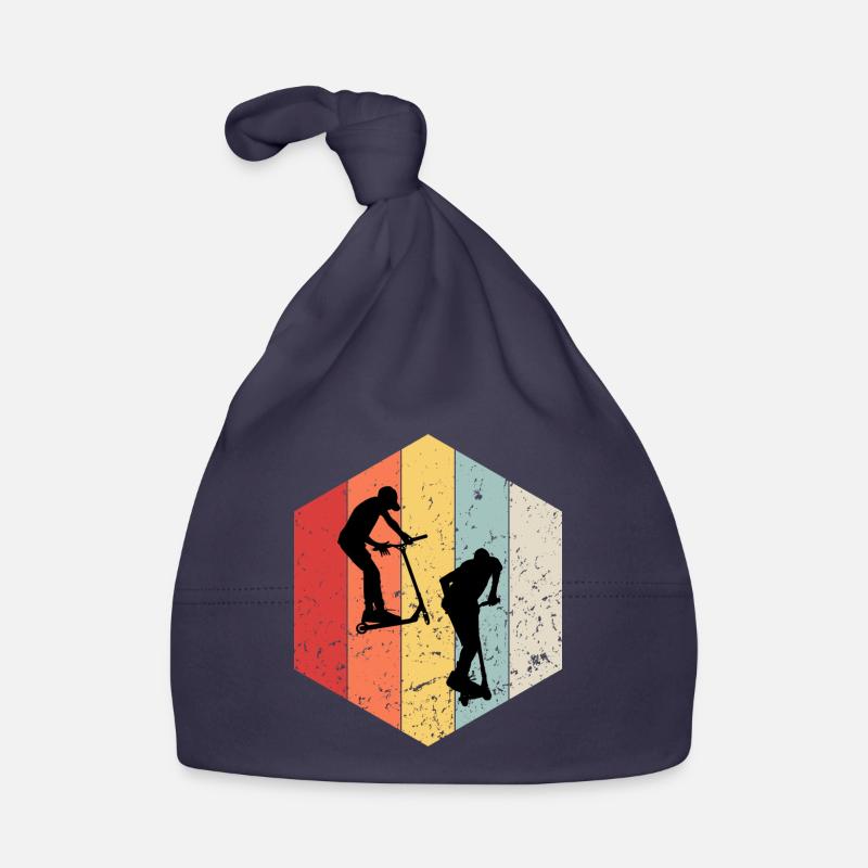 trottinette freestyle - Bonnet bio Bébé - marine