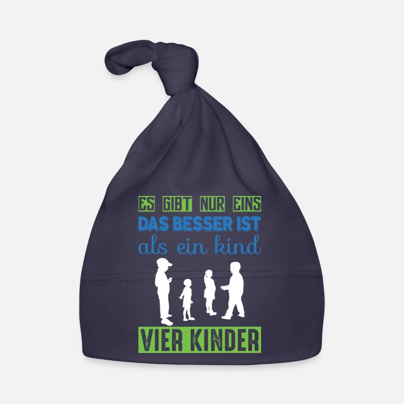 Vier Kinder Baby Bio-Mütze