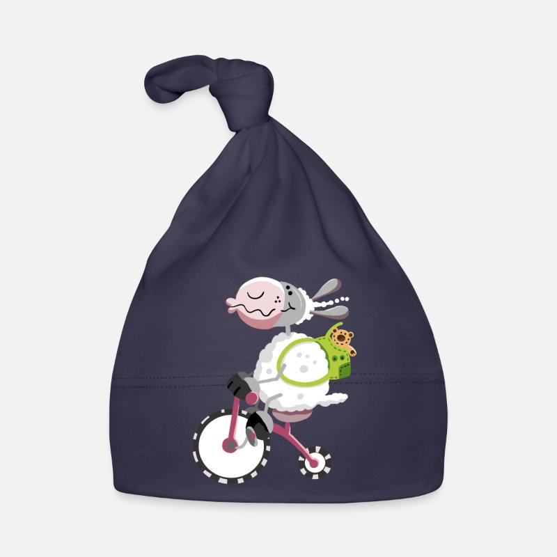Mouton avec vélo Bonnet bio Bébé