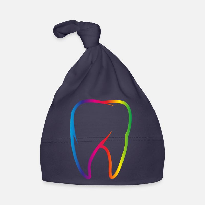 dent de l’arc-en-ciel coloré Bonnet bio Bébé