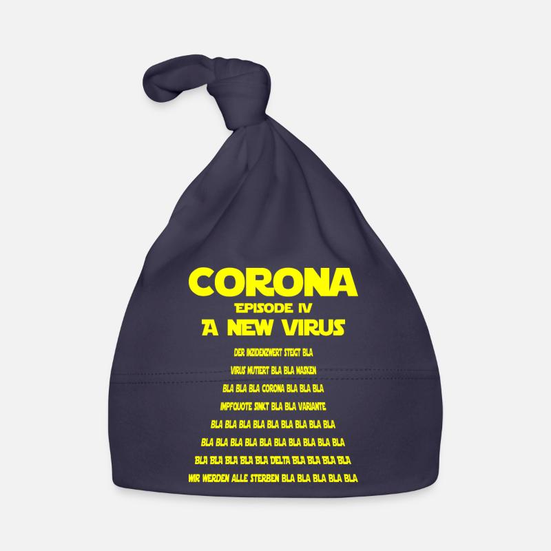 Corona-A New Virus-Satire-Version 1 Baby Bio-Mütze