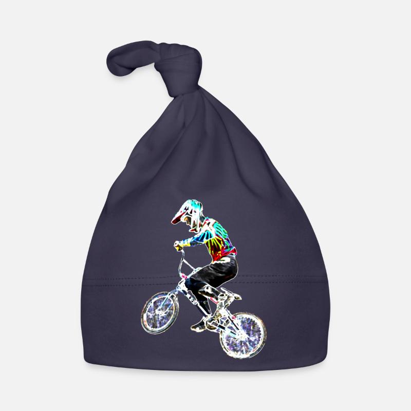 bmx racing - Bonnet bio Bébé - marine