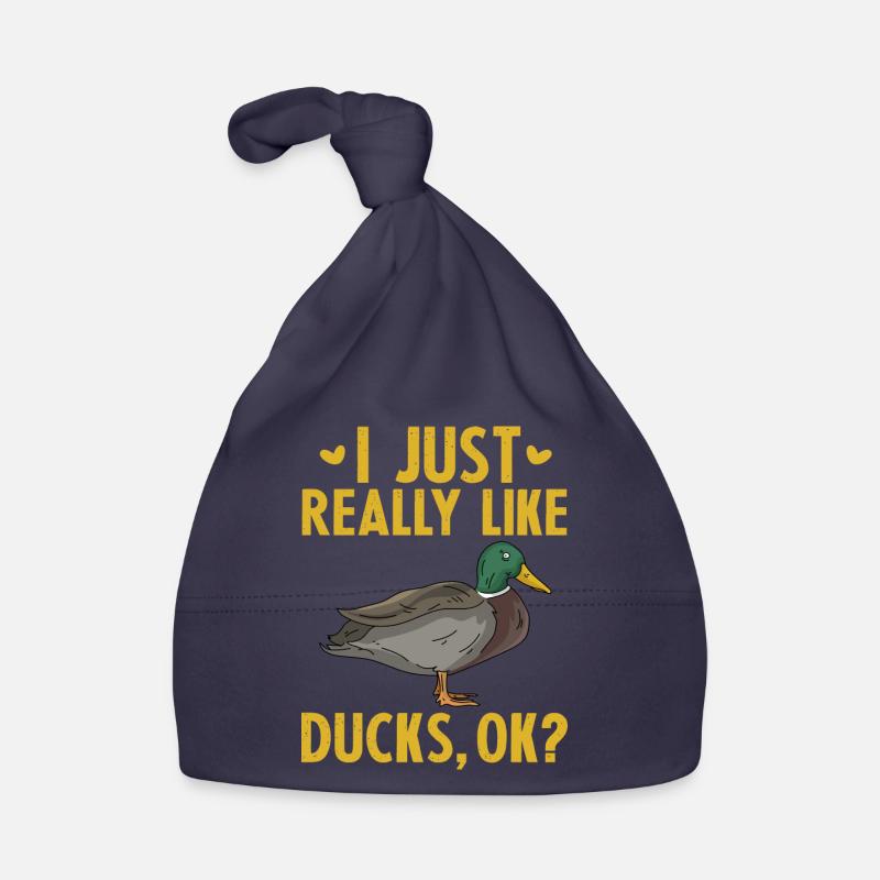 I Just Really Like Ducks OK Baby Bio-Mütze