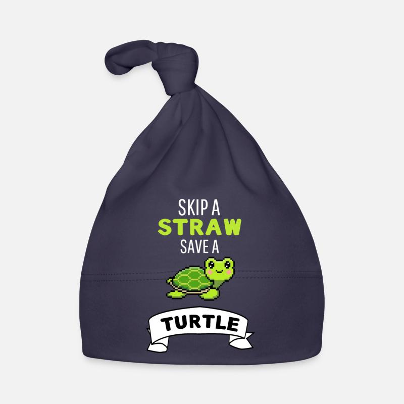 Sea Creature Funny Gift Cute Turtle Organic Baby Cap