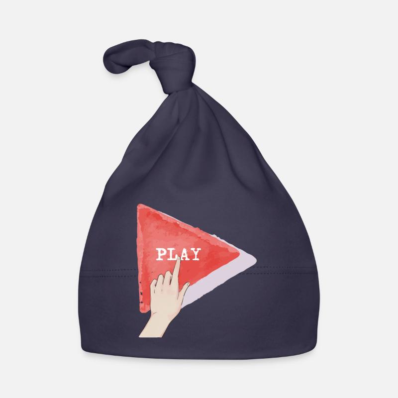 Play Button Baby Bio-Mütze