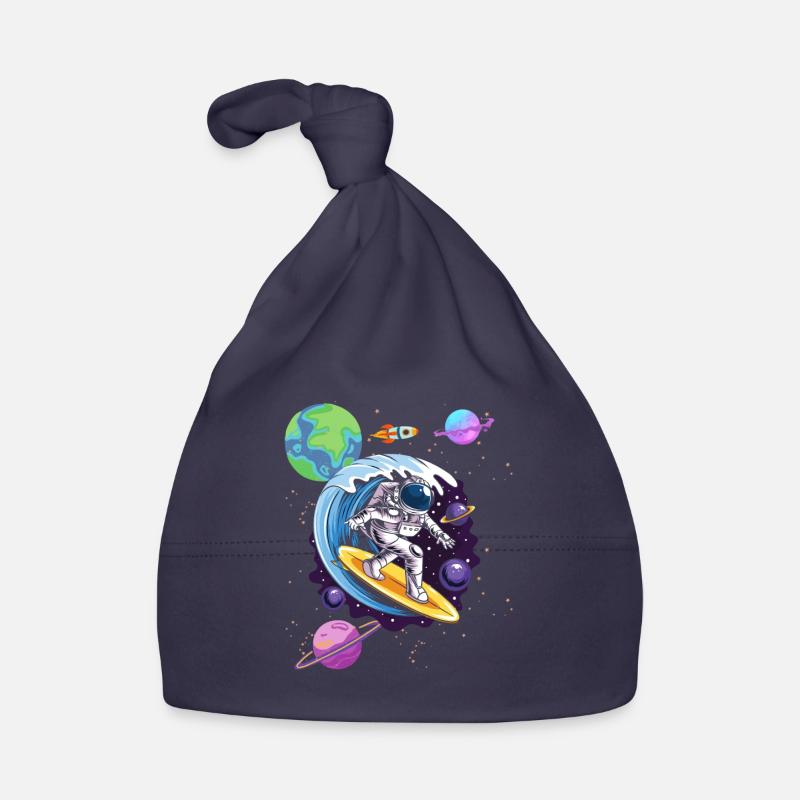 Galaxy Waves Surf Space Surfer Astronaute Bonnet bio Bébé