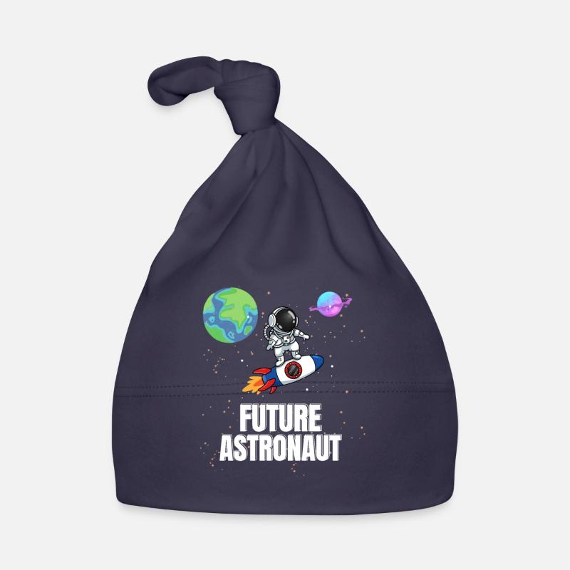 Galaxy Rocket Space Future Astronaut Organic Baby Cap