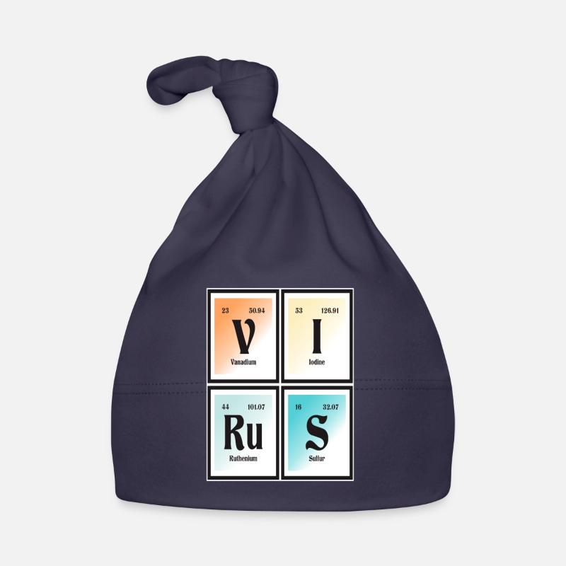 Virus - Periodic Table of Elements Organic Baby Cap