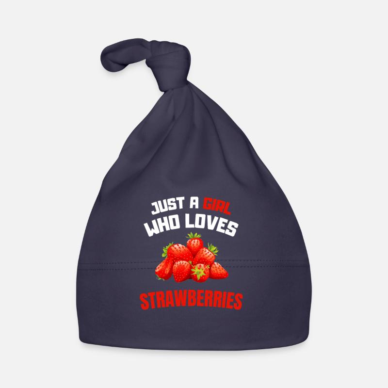Sommer Obst Mädchen Geschenk Erdbeere Baby Bio-Mütze