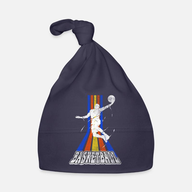 Basketteur Basketteur Dunking Vintage Retro - Bonnet bio Bébé - marine