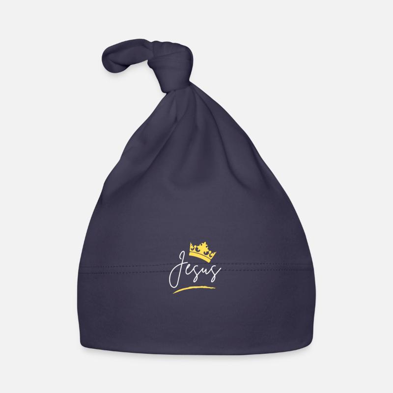 Chemise Jésus Crown Script Bonnet bio Bébé