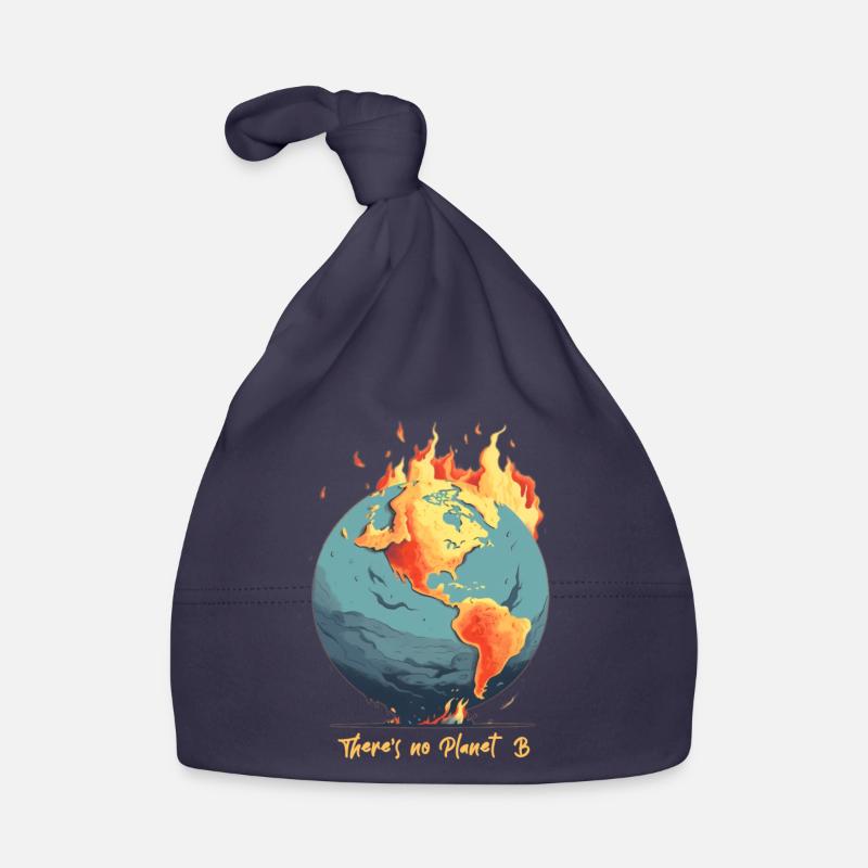 The world is on fire Organic Baby Cap