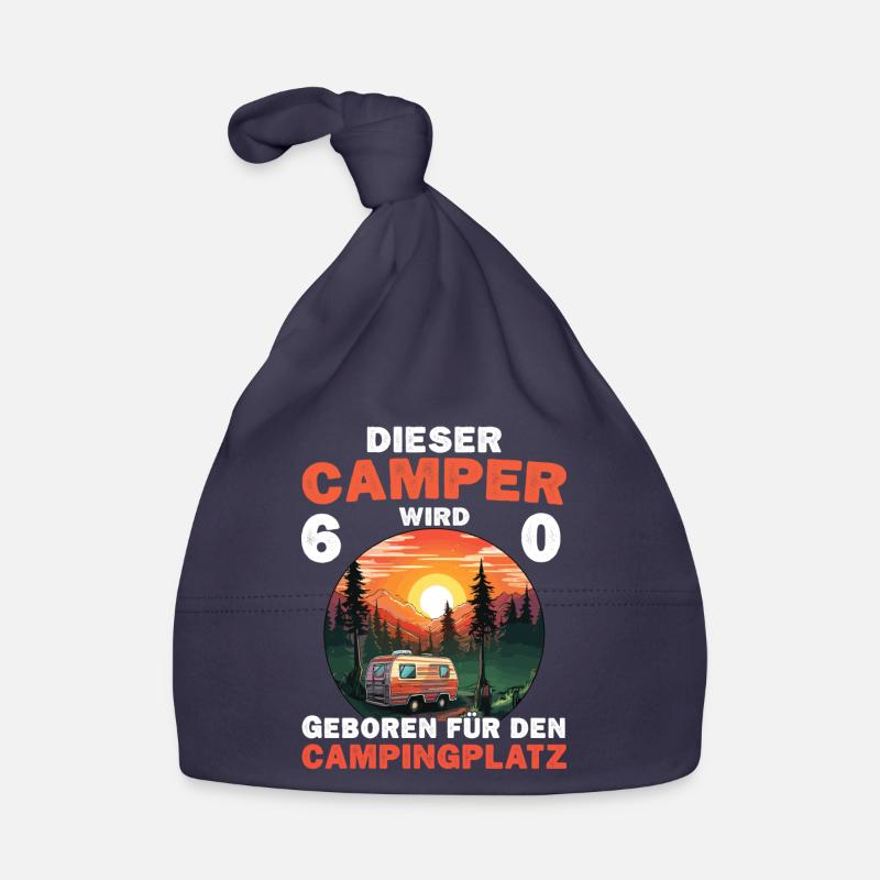 60 Geburtstag Camping Campen Wohnmobil Spruch Baby Bio-Mütze