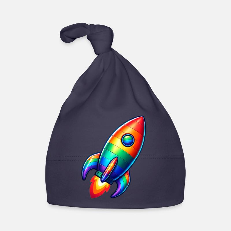 Rocket Rainbow | Rocket launch Organic Baby Cap
