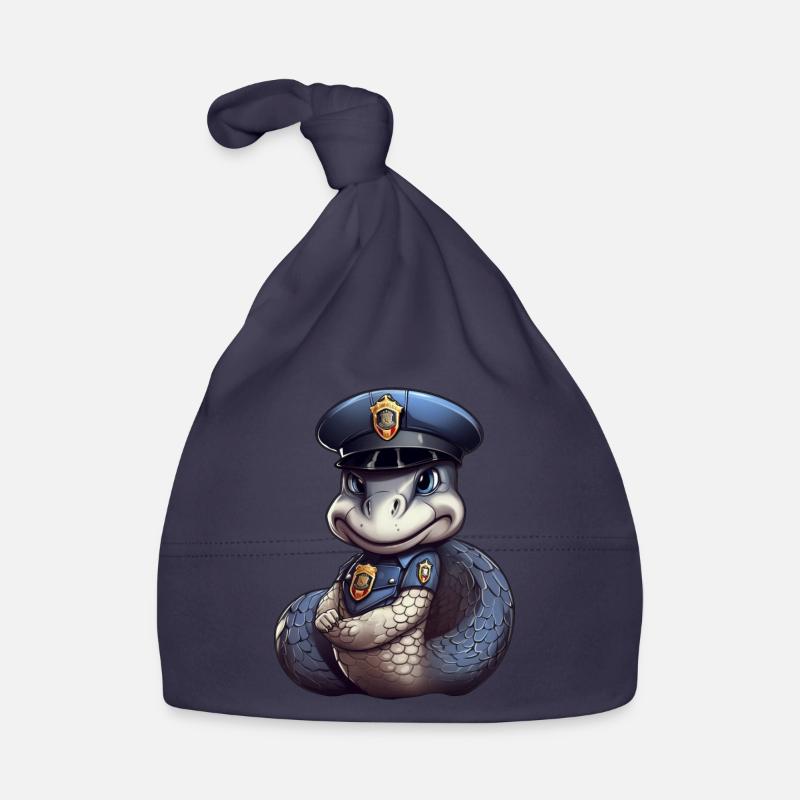 Serpent policier Bonnet bio Bébé