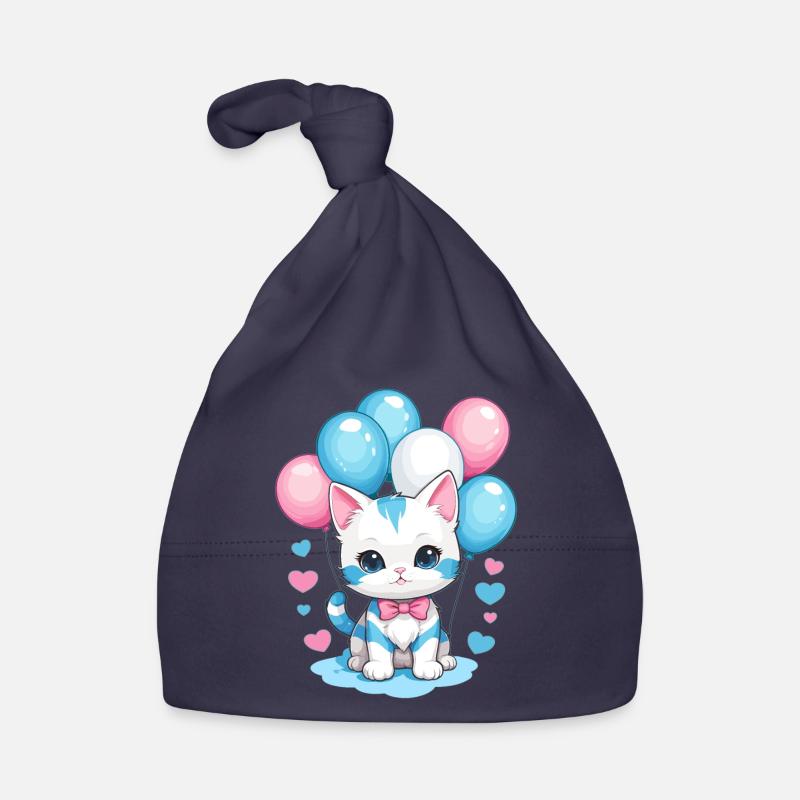 Mignon bébé chat Bonnet bio Bébé