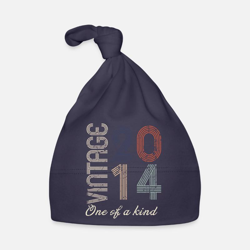 10th Anniversary 2014 - Vintage Retro Gift Idea Organic Baby Cap