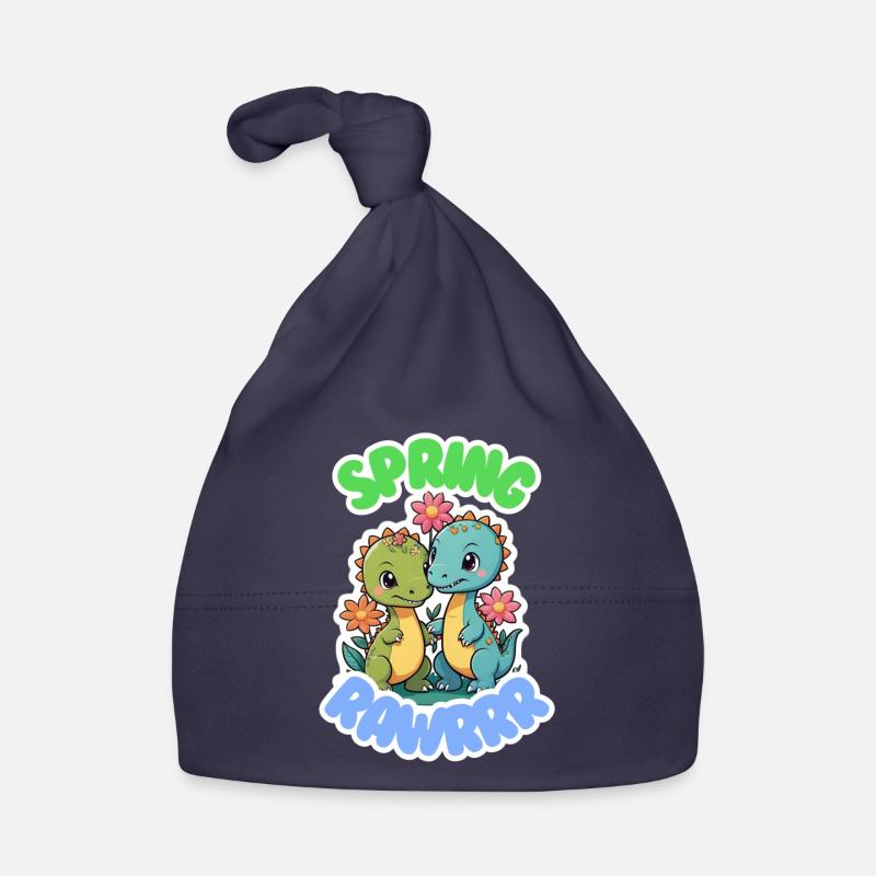 PRINTEMPS RAWRRR - Bonnet bio Bébé - marine