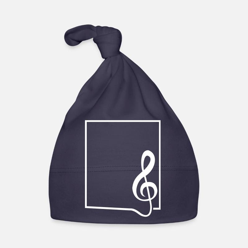 Music clef note melody frame border Organic Baby Cap