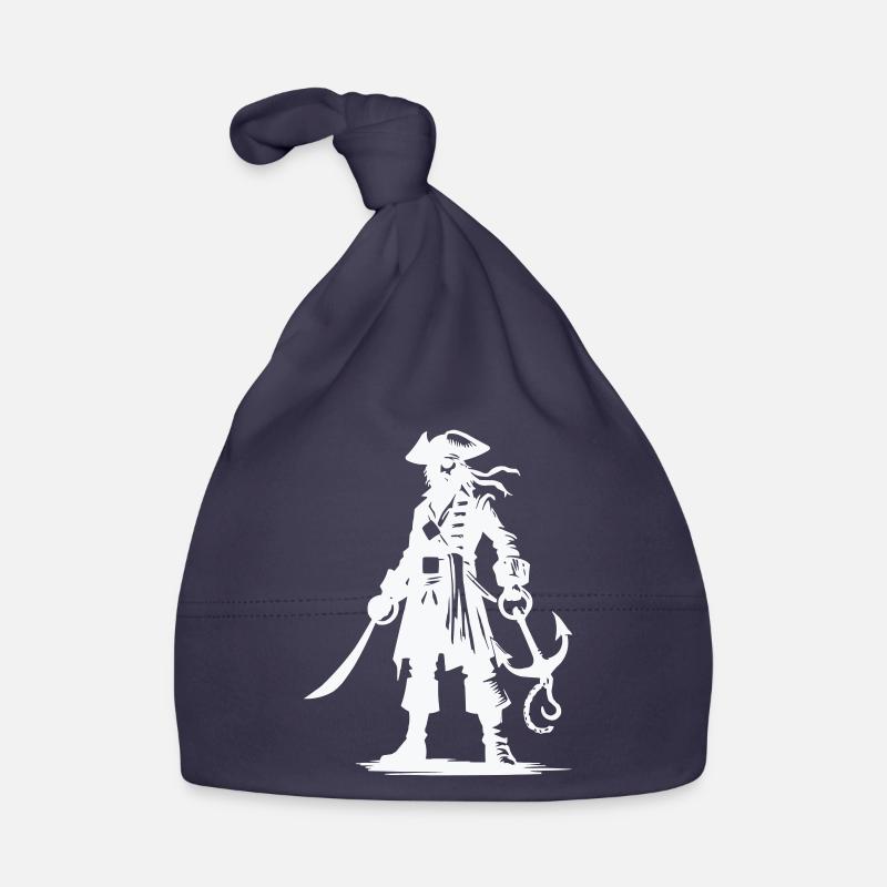 pirate - Bonnet bio Bébé - marine