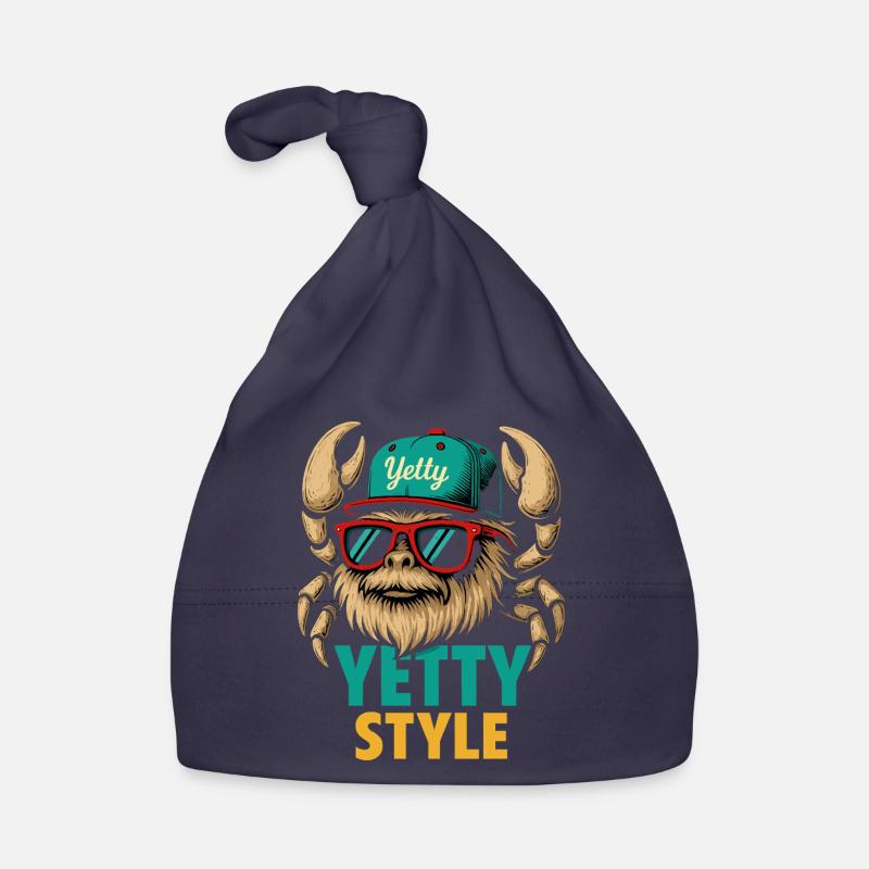 Yetty Style Yeti Graphic Baby Bio-Mütze