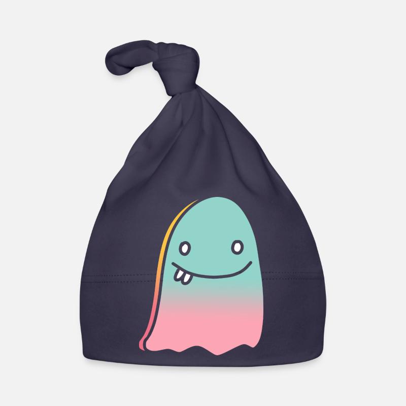 Ghost doodle gradient Organic Baby Cap