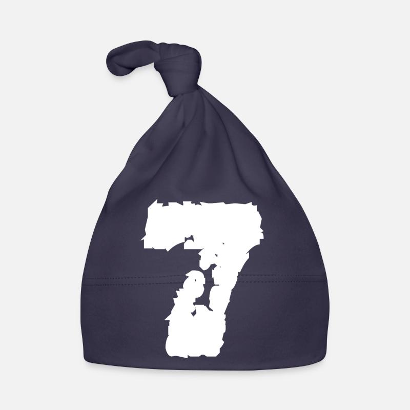 7 Nummer sieben Baby Bio-Mütze