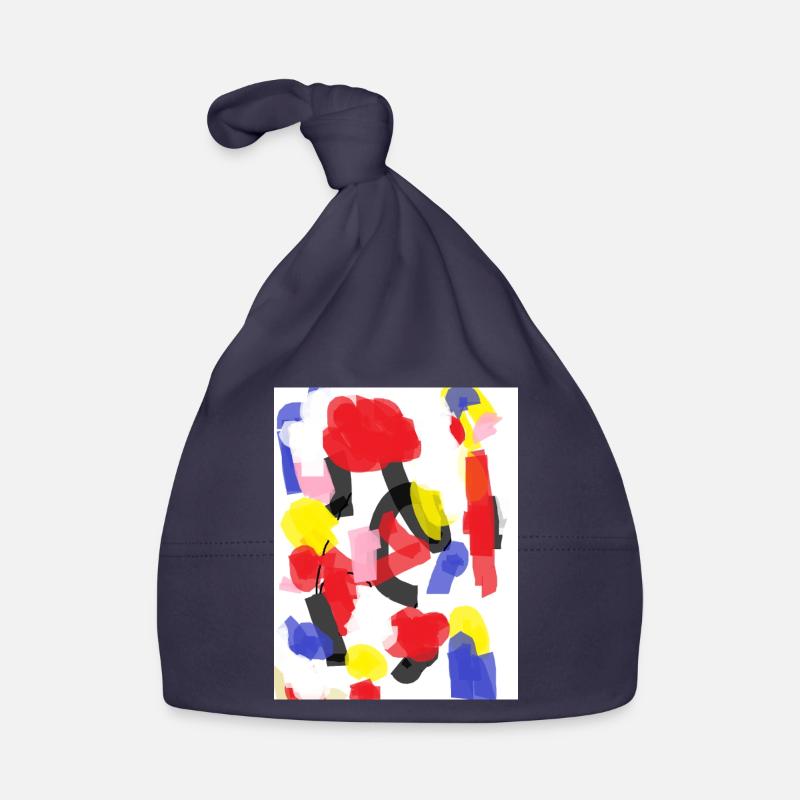 Motif abstrait coloré Bonnet bio Bébé