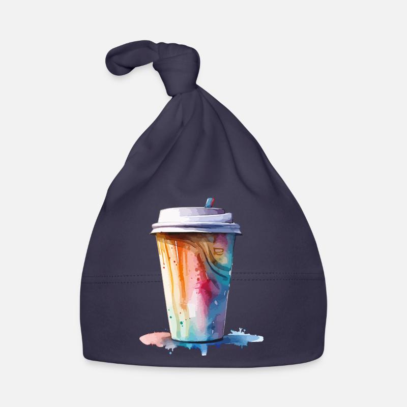 Art de tasse de café cappuccino Bonnet bio Bébé