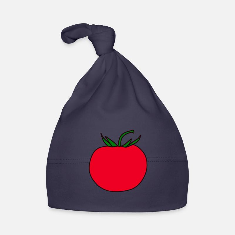 Cadeau minimaliste de design de tomate Bonnet bio Bébé