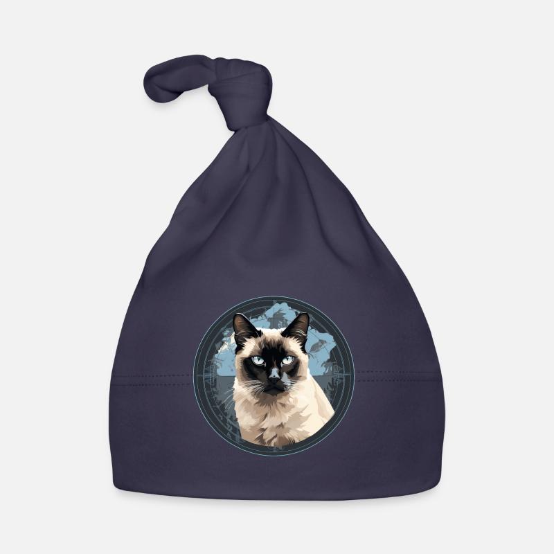 Balinesenkatze Baby Bio-Mütze