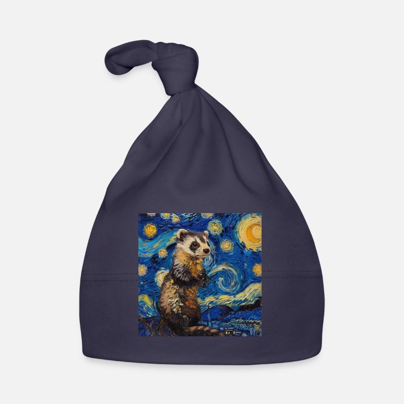 frettchen, Van Gogh, Geschenk Baby Bio-Mütze