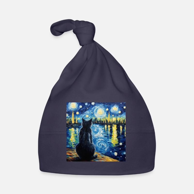 Chat, Motif De Chat Bonnet bio Bébé