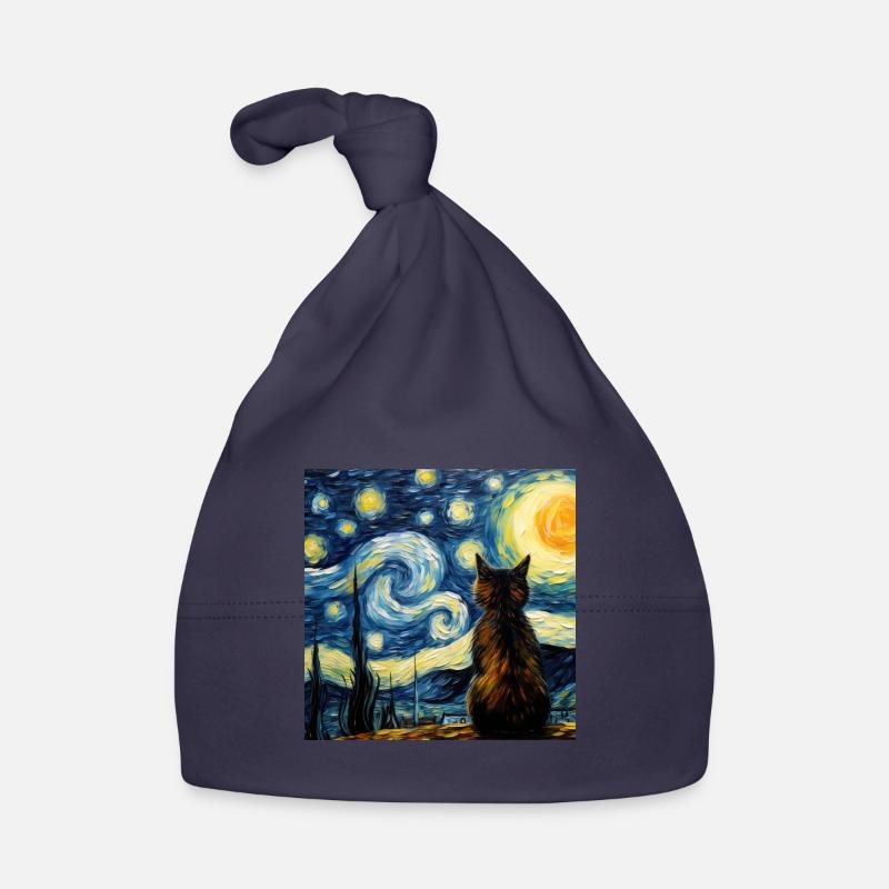 Chat, Motif De Chat Bonnet bio Bébé