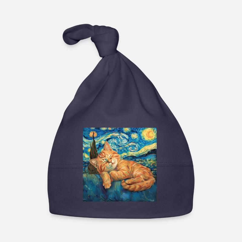 Chat, motif chat, cadeau Bonnet bio Bébé