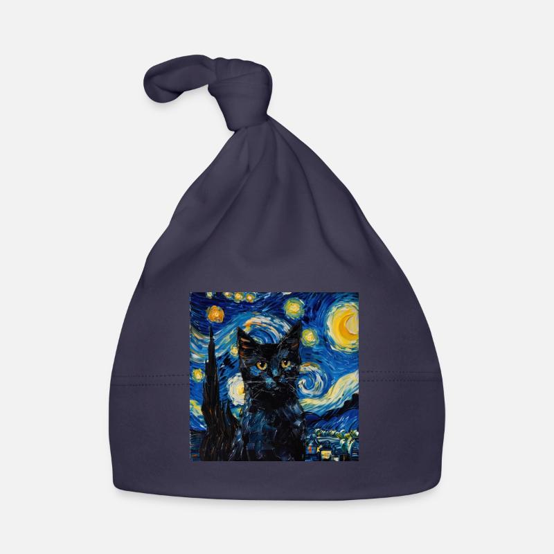 Katze, katzenmotiv, geschenk Baby Bio-Mütze