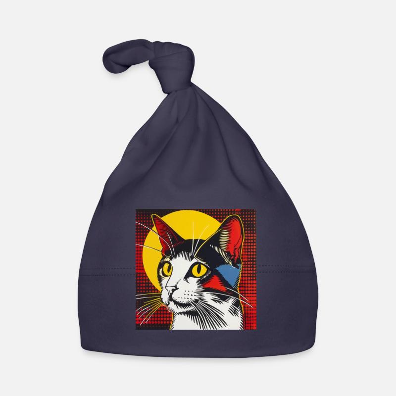 Chat, Motif De Chat Bonnet bio Bébé