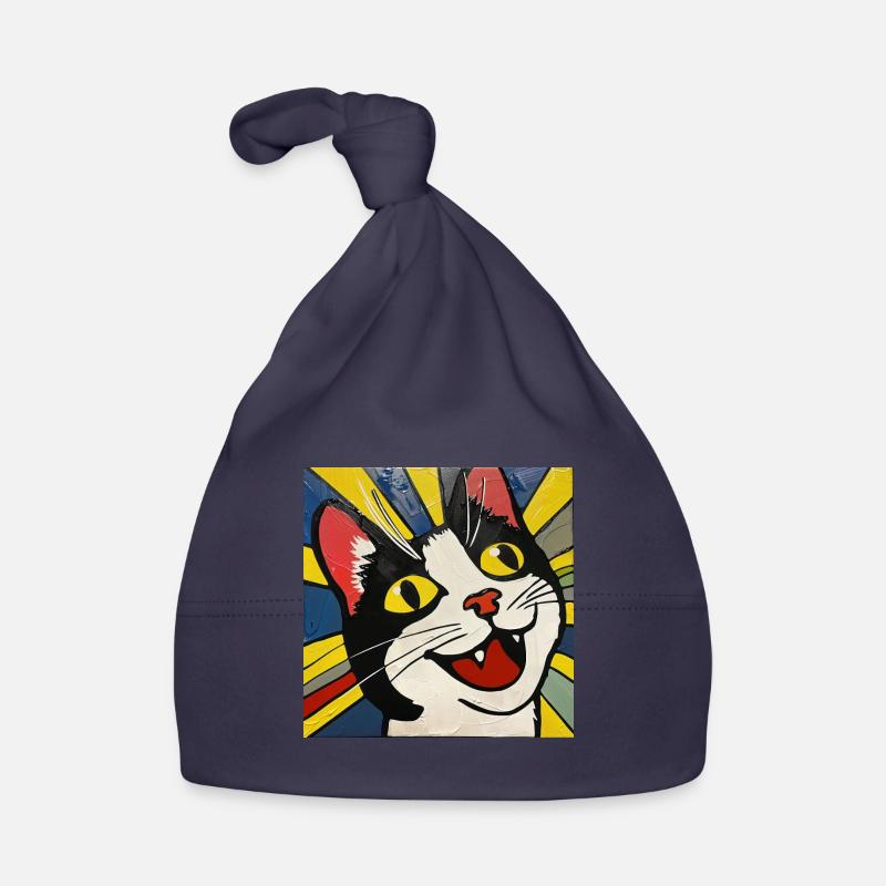 Chat, Motif De Chat Bonnet bio Bébé
