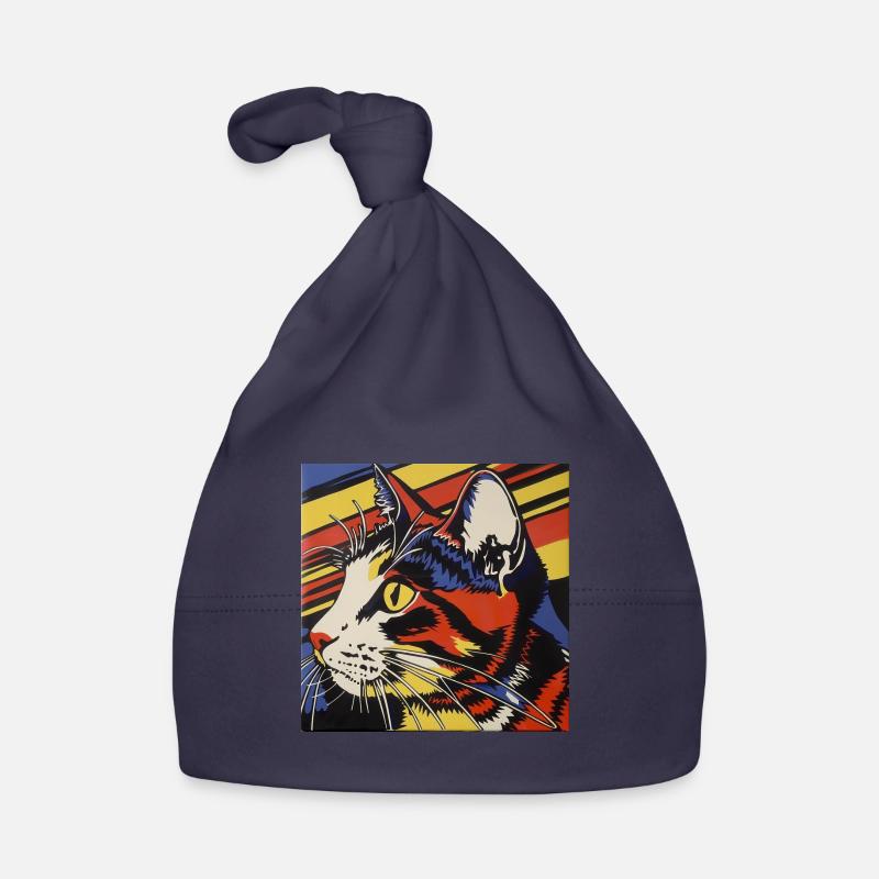 Chat, Motif De Chat Bonnet bio Bébé