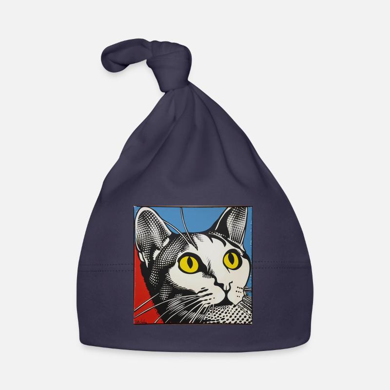 Chat, Motif De Chat Bonnet bio Bébé