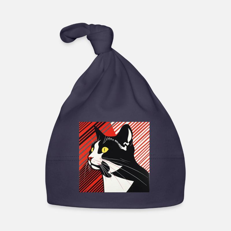 Chat, Motif De Chat Bonnet bio Bébé