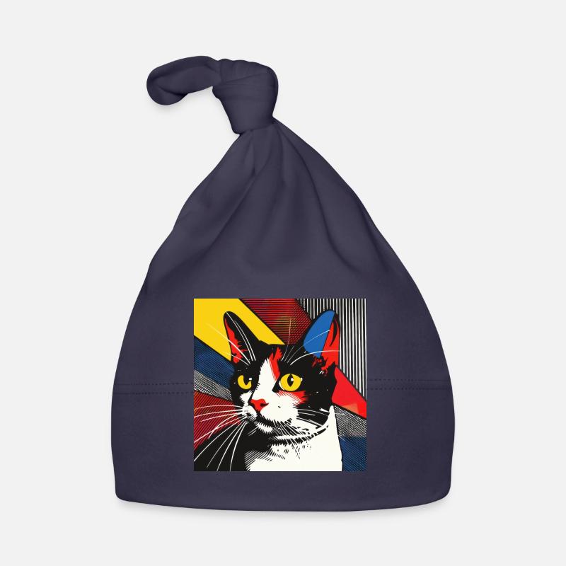 Chat, Motif De Chat Bonnet bio Bébé